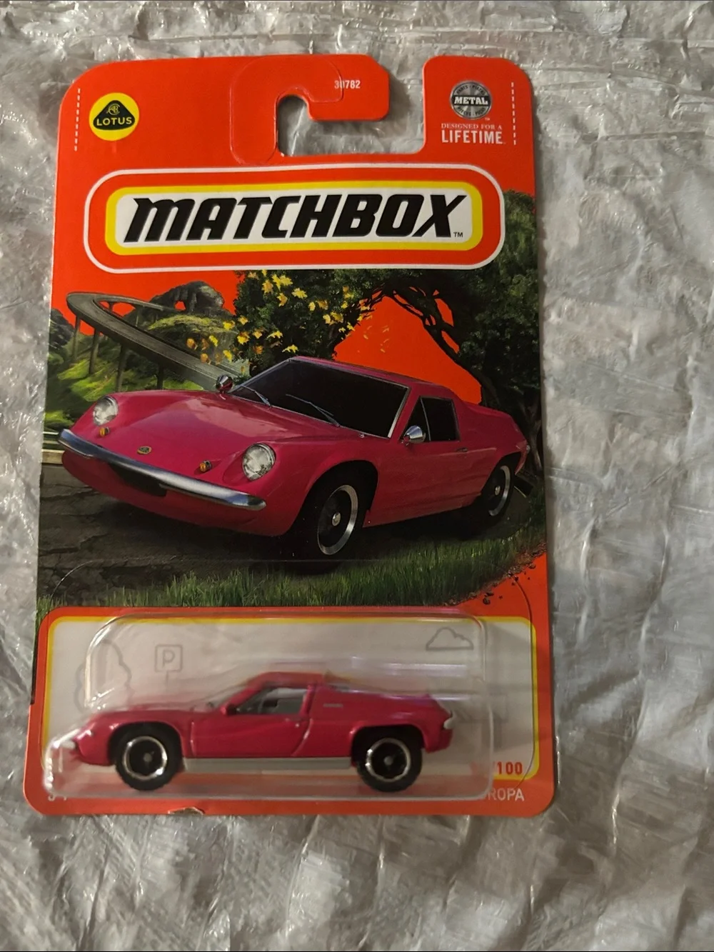 Matchbox Lotus Sports Car - Bright Pink Die-Cast